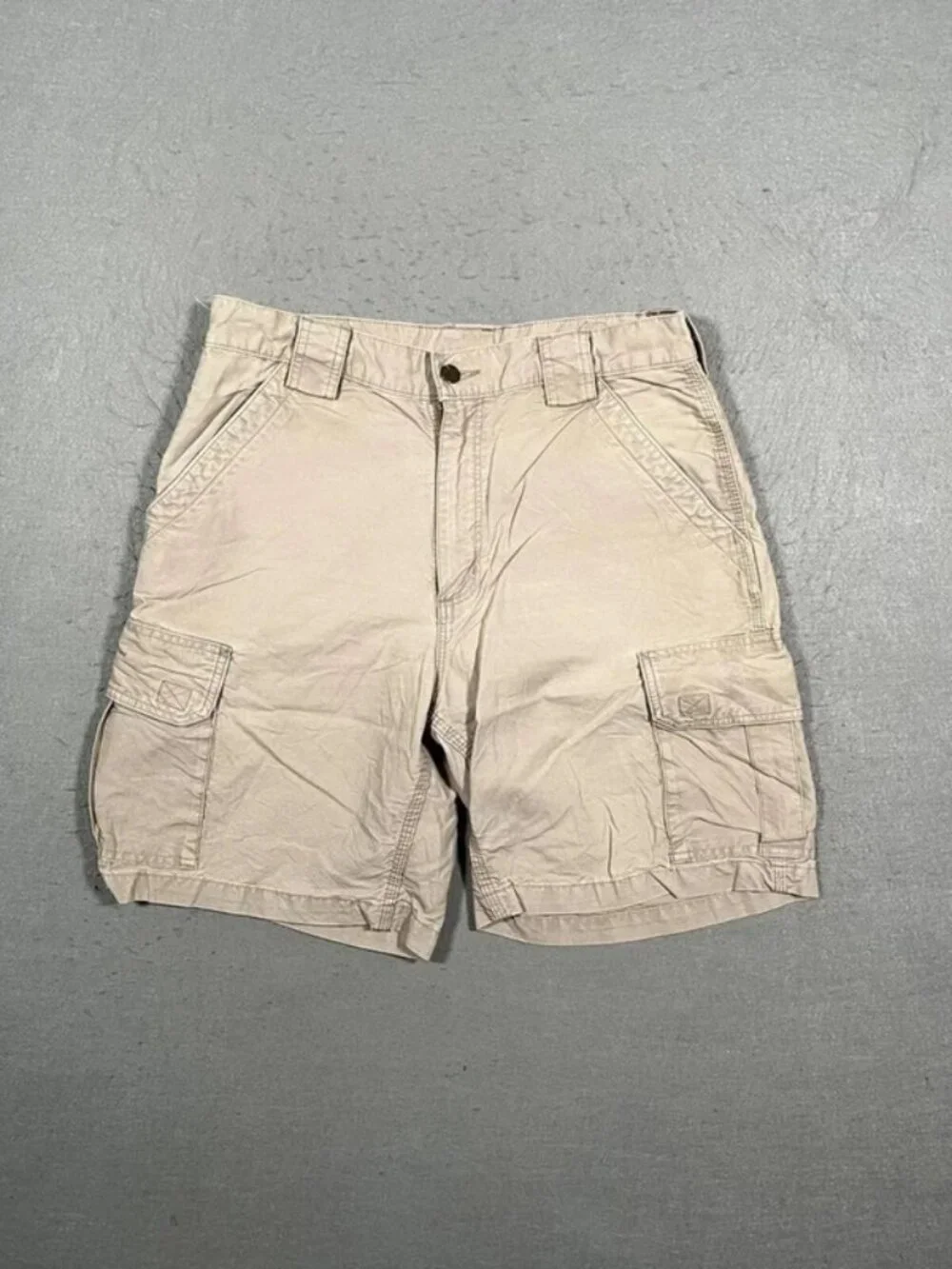 Carhartt Beige Cargo Shorts Brown Tab W33 I9